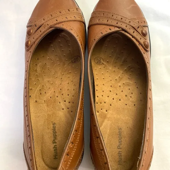 HUSH PUPPIES Women’s Burlesque Loafer Leather Slip On Shoes Size 9