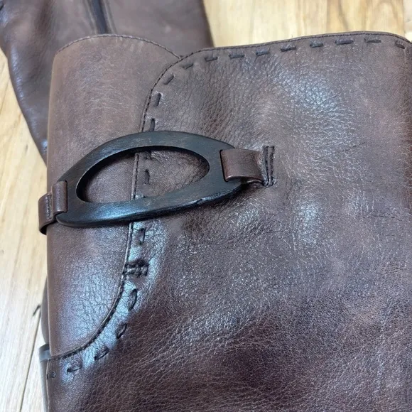 J. Jill Brown Leather Calderone Riding Boots Women’s Size 7.5