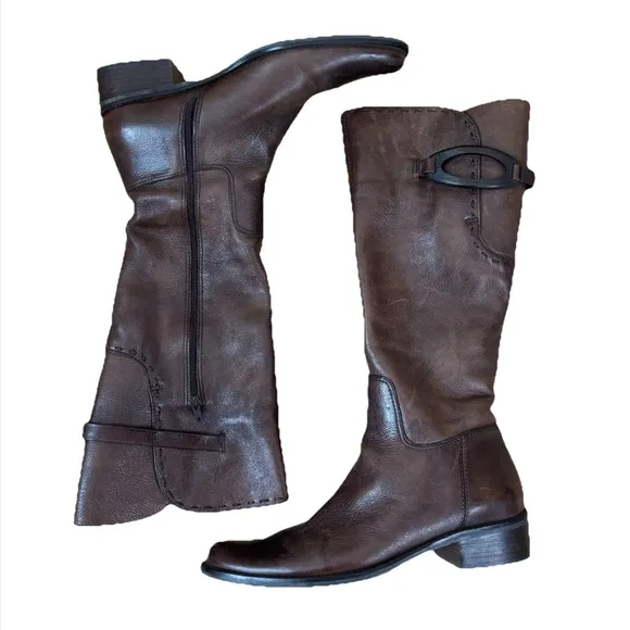 J. Jill Brown Leather Calderone Riding Boots Women’s Size 7.5