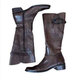 J. Jill Brown Leather Calderone Riding Boots Women’s Size 7.5