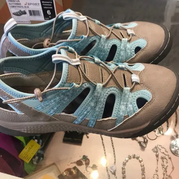 Jambu 6 blue sandals.
