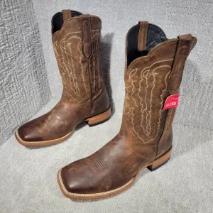 JB Dillon JBM3208 Mens Size 10.5EE Brown Genuine Goat Leather Cowboy Boots Shoes