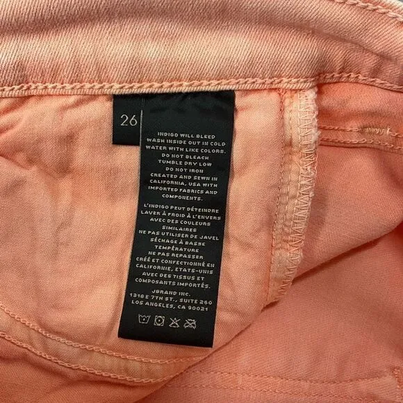 J BRAND Salmon Colored Skinny Jeans