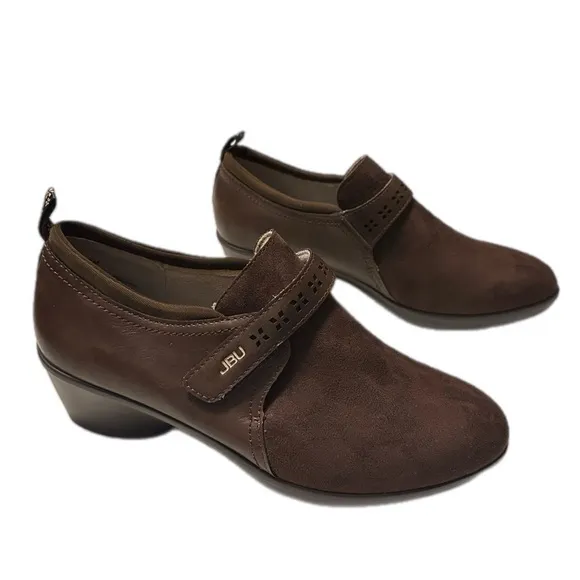 JBU By Jambu Gail Womens size 6.5 Brown Slip On Monk Strap Loafer Shoes-like new