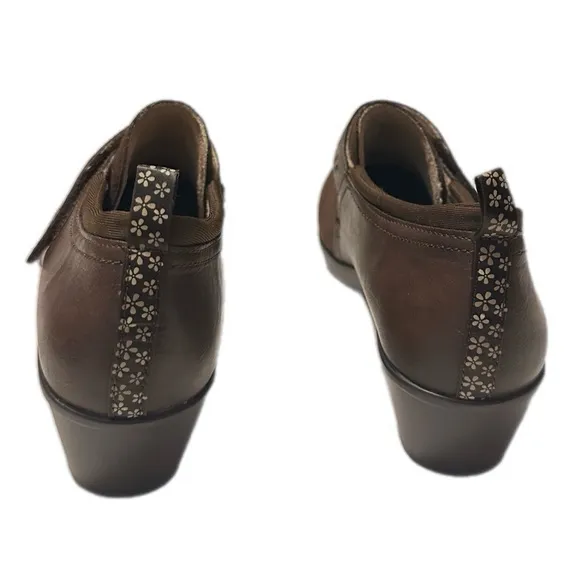 JBU By Jambu Gail Womens size 6.5 Brown Slip On Monk Strap Loafer Shoes-like new
