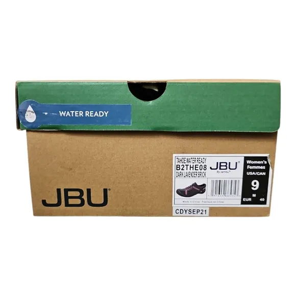 JBU Tahoe Water Ready Outdoor Shoes Dark Lavender/Brick Size 9 NIB