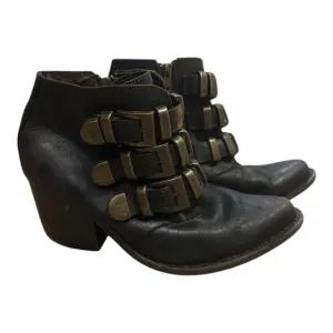Jeffrey Campbell Leather Triple Buckle Boots