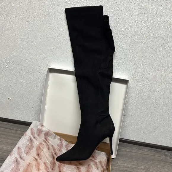 Jessica Simpson Women Zip Up Amriena Knee-Length Boots, Black