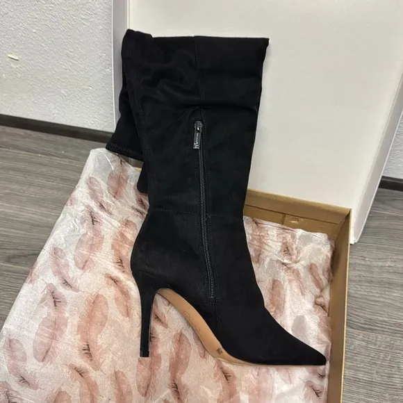 Jessica Simpson Women Zip Up Amriena Knee-Length Boots, Black