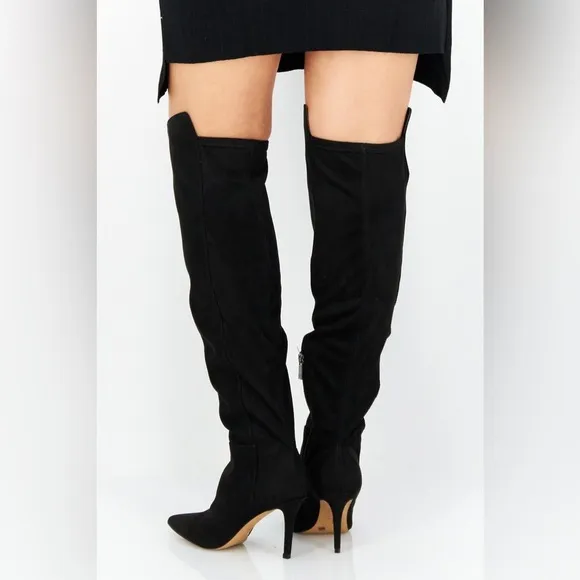 Jessica Simpson Women Zip Up Amriena Knee-Length Boots, Black