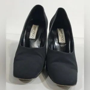 Jimmy Choo, size 39, Black Women's Heels (square toe)