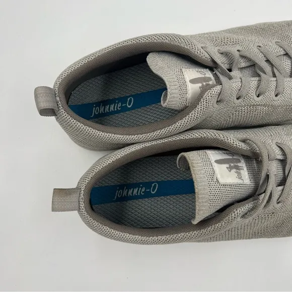 Johnnie-O Men’s Techknit Cloud Woven Nylon Slip-On Sneakers Gray 13M Shoes