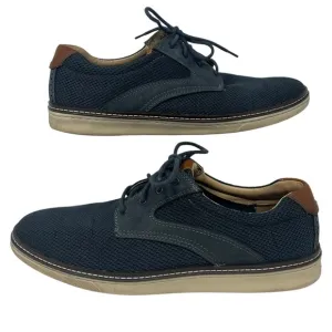 Johnston &amp; Murphy McGuffey Plain Toe Shoes Navy Sheep Skin Men's 11 M