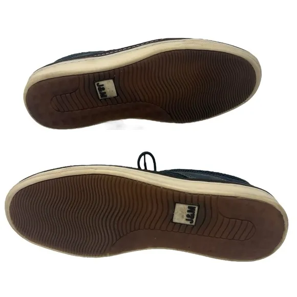 Johnston &amp; Murphy McGuffey Plain Toe Shoes Navy Sheep Skin Men's 11 M