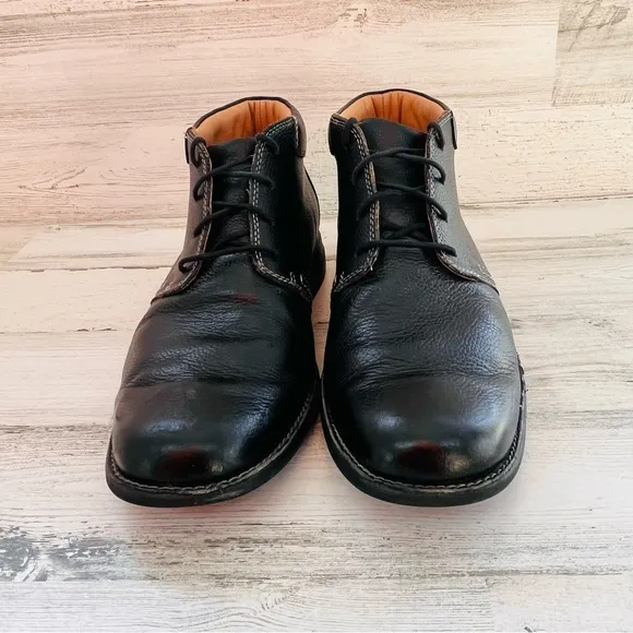 Johnston &amp; Murphy Men’s Hunley Chukka Lace Up Boots Size 11M In Black