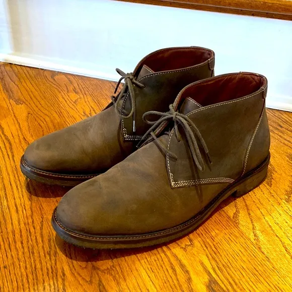 Johnston and Murphy Men’s Oiled Leather Boots Sz 10.5M