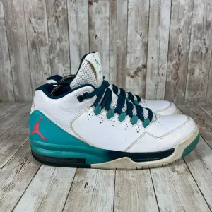 Jordan Flight Men's Basketball Sneakers White Teal‎ Retro 705155 127 Size 9