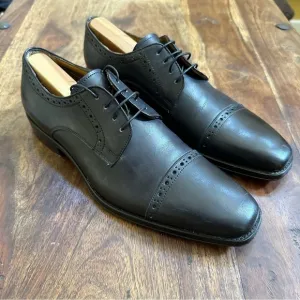 Jose Real Black Berlina Cap Toe Shoes