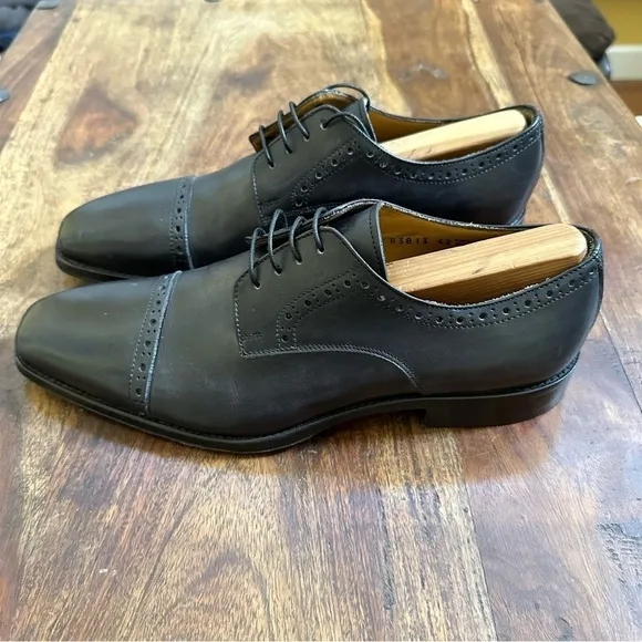 Jose Real Black Berlina Cap Toe Shoes