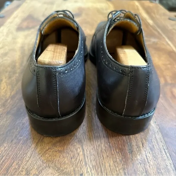 Jose Real Black Berlina Cap Toe Shoes