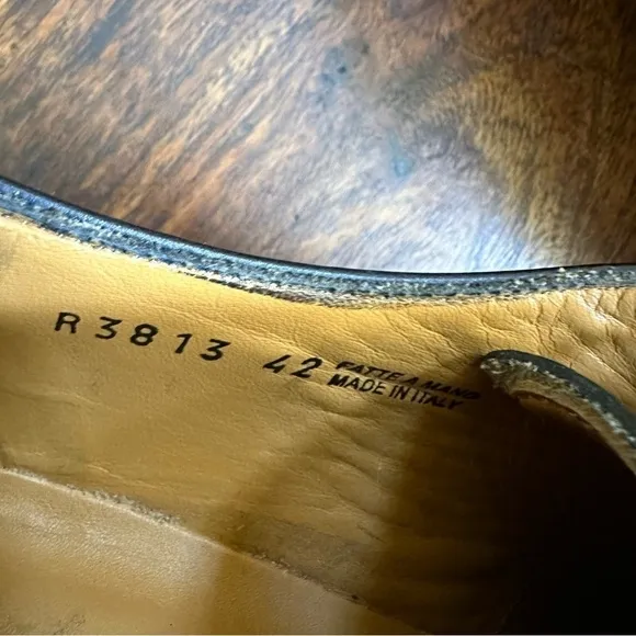 Jose Real Black Berlina Cap Toe Shoes