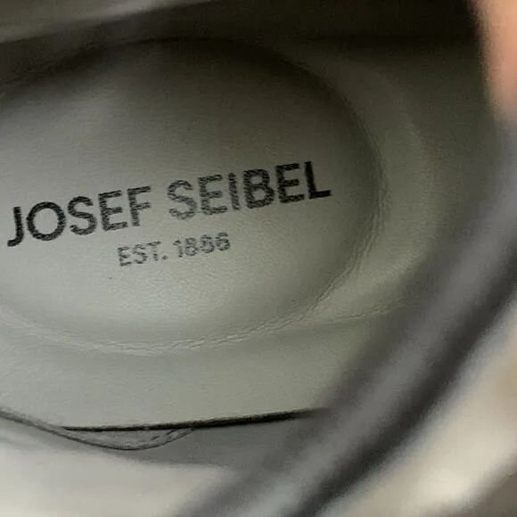 Josef Seibel Phillip 01 Lace Up Boots Mens 42 Asphalt Grey Kombi US 10