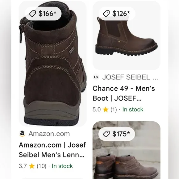 Joseph Seibel Men’s New boots