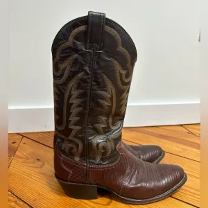 Justin Cowboy Boots 8308 Iguana Skin