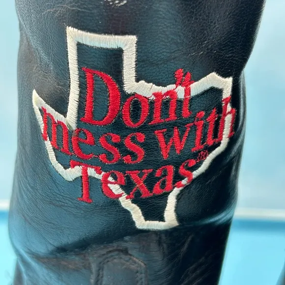 Justin men 10 exotic don’t mess with Texas cowboy boots