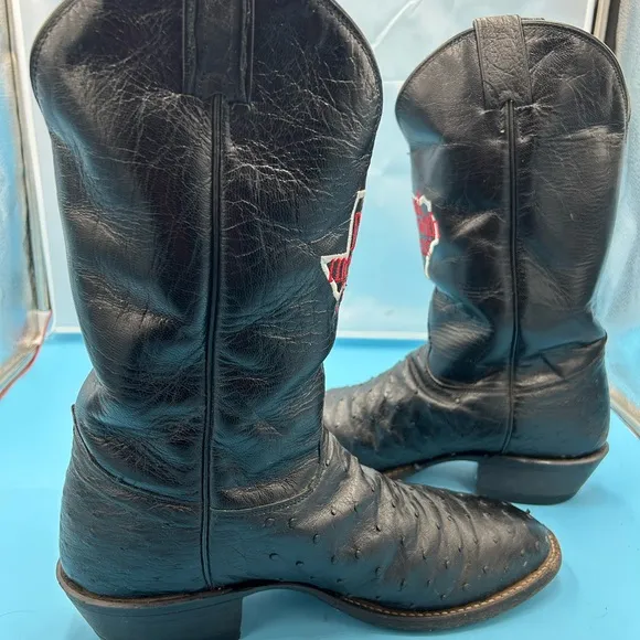 Justin men 10 exotic don’t mess with Texas cowboy boots