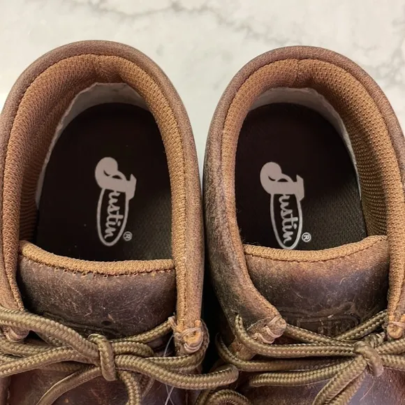 Justin Men’s Cappie Dark Brown Driving Boots Size 7 NWT