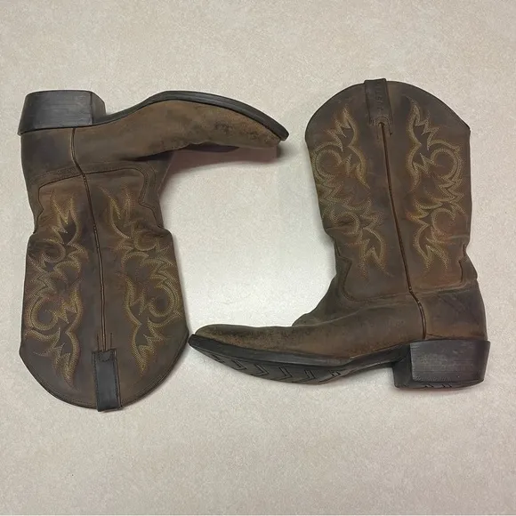 JUSTIN MEN'S STAMPEDE WESTERN APACHE WESTERN BOOTS men’s size 9.5D