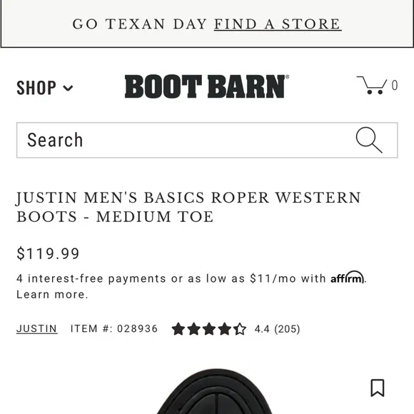 Justin ROPERS Men’s Black Leather Western Cowboy Boots! TIME FOR RODEO SZ:8.5 EE