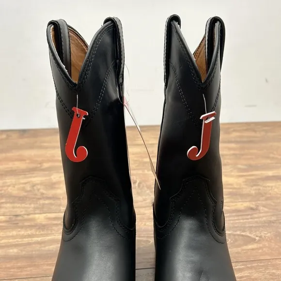 Justin SE770 Black Leather Roper Cowgirl Western Boots Women 6.5 B NWT NO BOX