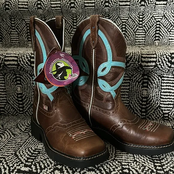 Justin Size 6B(Average Width) Leather Boots