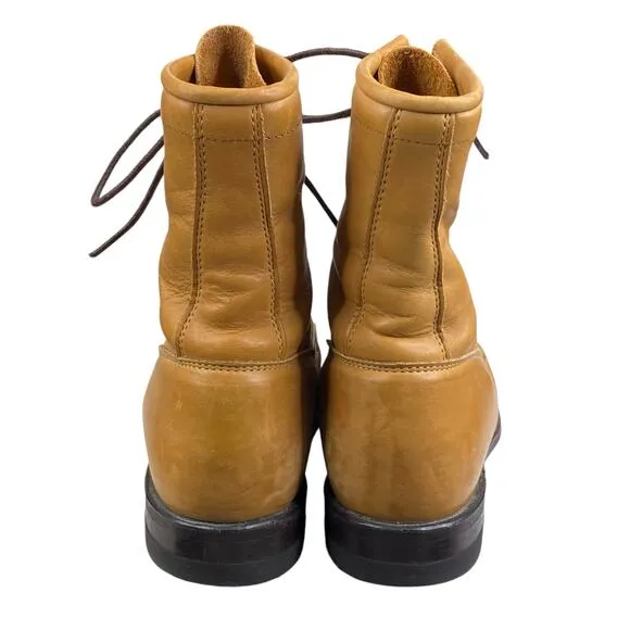Justin Women’s Hiram Kiltie Roper Brown Leather Western Boot Size US 6.5