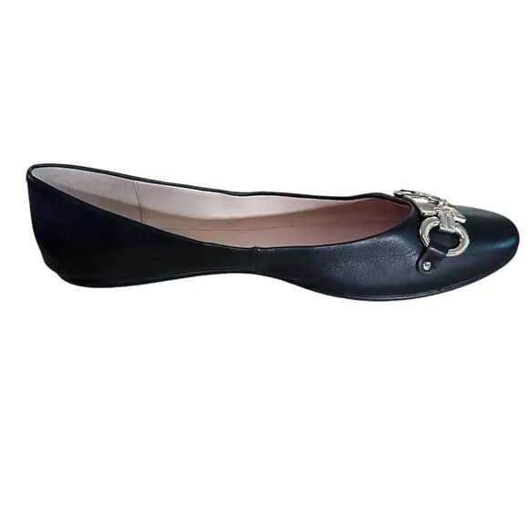 Kate Spade Women's Black Ballerinas Size 10 Slip-On Flats Casual