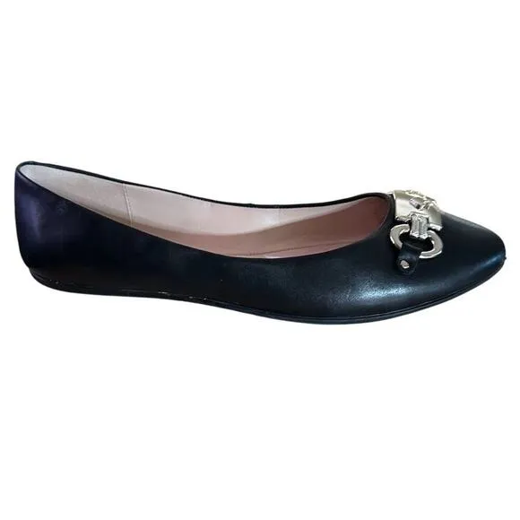 Kate Spade Women's Black Ballerinas Size 10 Slip-On Flats Casual