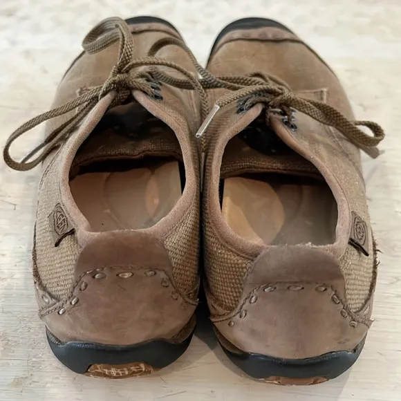 Keen 5475-SHTK Brown Shitake Canvas Lace Up Hiking Shoe Women's | size 8