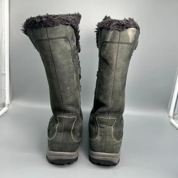 Keen Brighton Women's 7.5 Gray Nubuck Leather Waterproof High Boot Round Toe