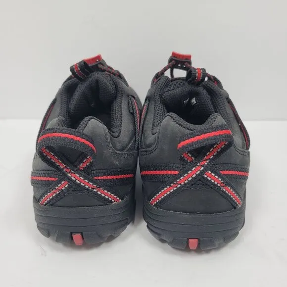 Keen Kid's Black Red Waterproof Hiking Shoes US Size 1 NWOT