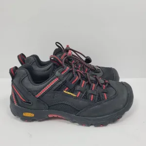 Keen Kid's Black Red Waterproof Hiking Shoes US Size 1 NWOT