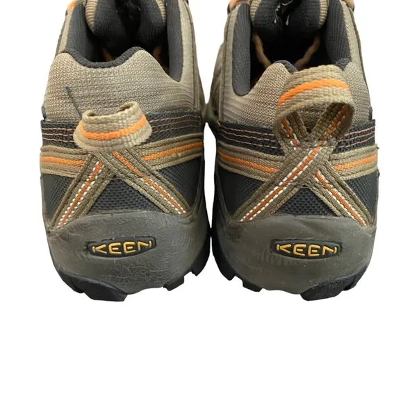 Keen Men's Brown &amp; Orange Hiking &amp; Utility Shoes Size 10.5