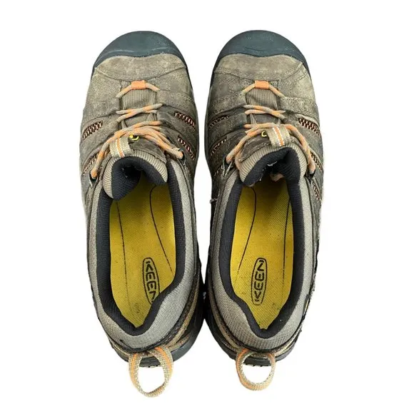 Keen Men's Brown &amp; Orange Hiking &amp; Utility Shoes Size 10.5