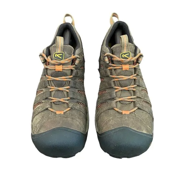 Keen Men's Brown &amp; Orange Hiking &amp; Utility Shoes Size 10.5