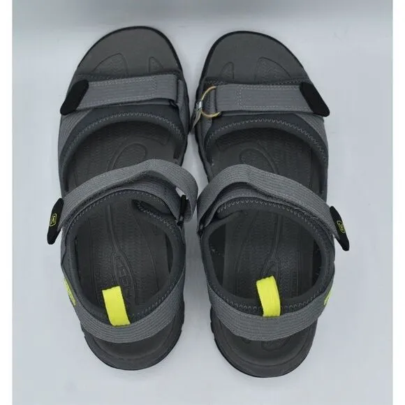 Keen Mens Size 11.5 Targhee III Open Toe H2 Steel Grey Sandals Shoes