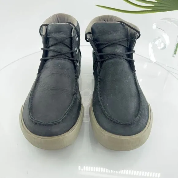 Keen Men’s Timmons Chukka Boots 10 Black Nubuck Leather Lace Up Casual Shoes