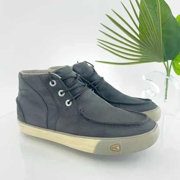 Keen Men’s Timmons Chukka Boots 10 Black Nubuck Leather Lace Up Casual Shoes