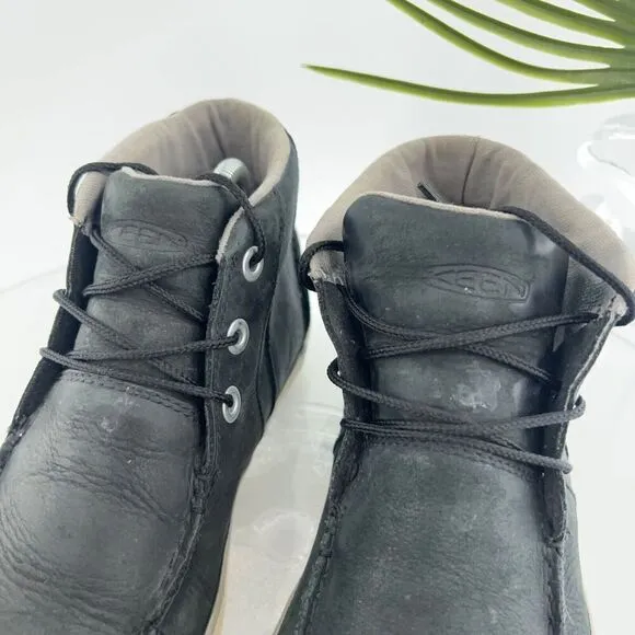 Keen Men’s Timmons Chukka Boots 10 Black Nubuck Leather Lace Up Casual Shoes