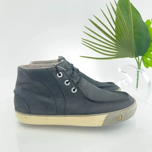 Keen Men’s Timmons Chukka Boots 10 Black Nubuck Leather Lace Up Casual Shoes